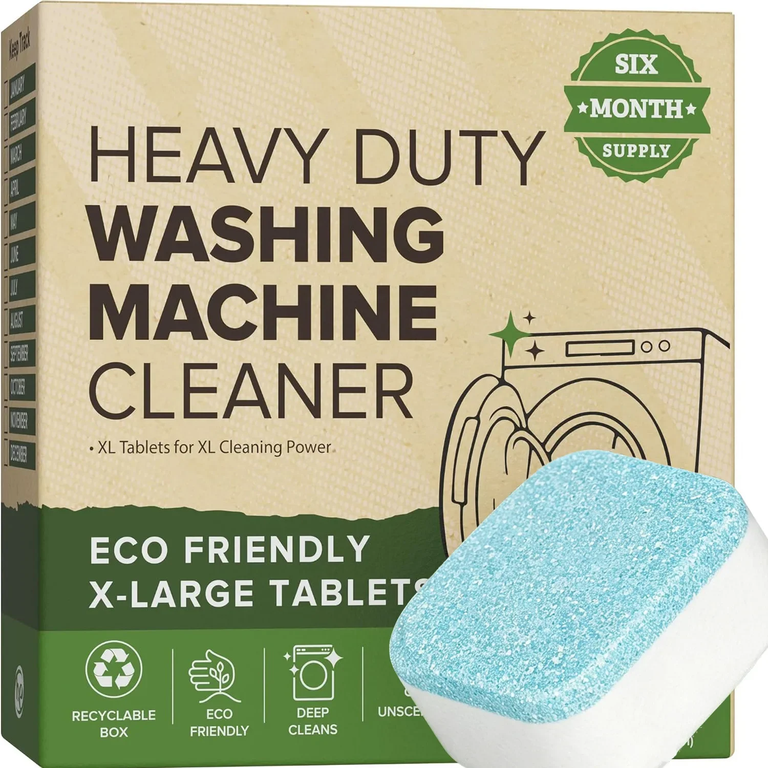 Heavy Equipment Washing - Pastiglie Detergenti e Decalcificanti per Lavatrice