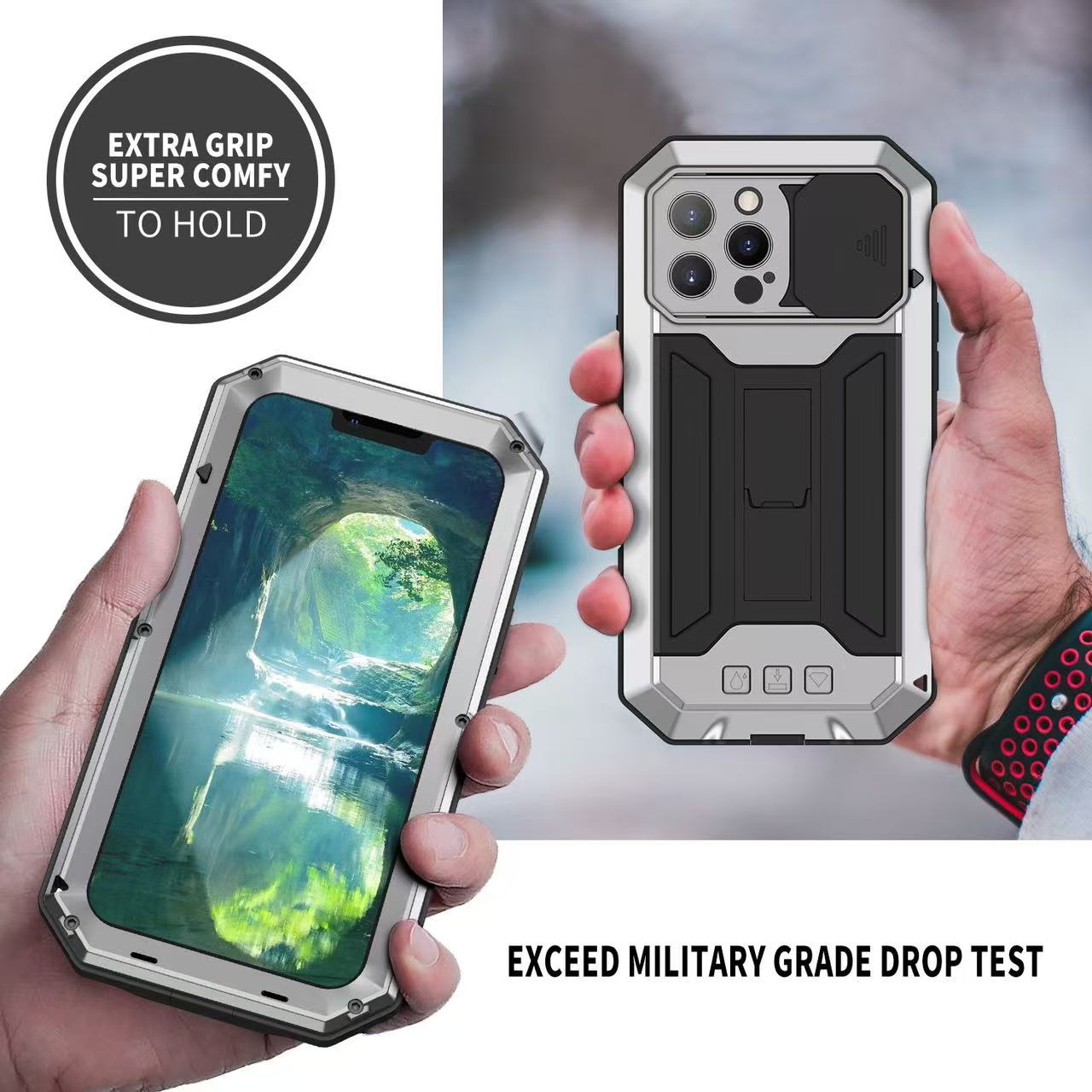 Heavy Equipment Bucket - Custodia Ibrida Robusta in Metallo Militare